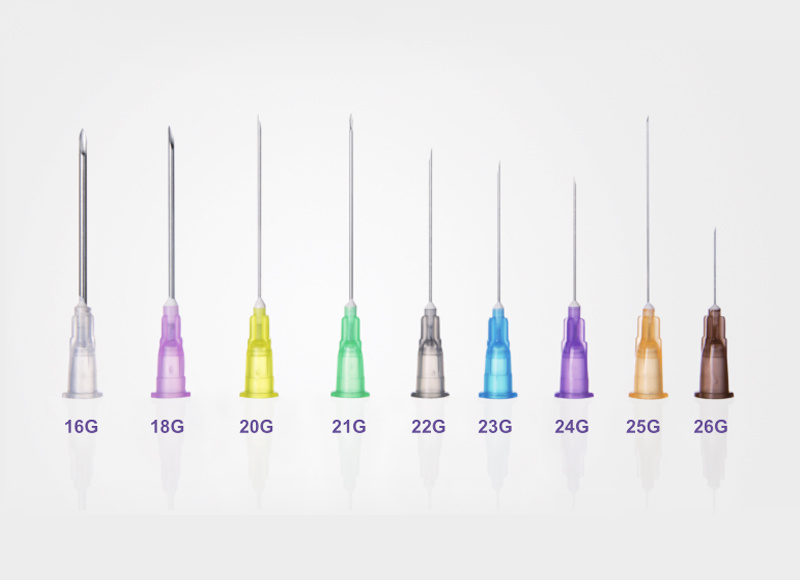 DISPOSABLE STERILE HYPODERMIC STAINLESS STEEL NEEDLES FOR SINGLE USE