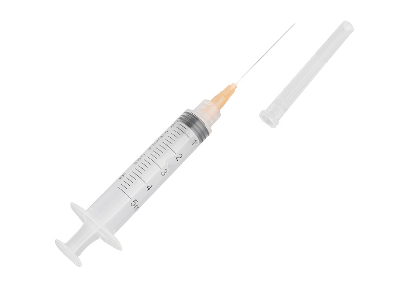 EXCELLENT QUALITY 5ML LUER LOCK SYRINGE DISPOSABLE NEEDLE